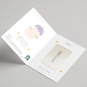 Custom Printed Folding Gift <b>Envelopes</b> card Business Flyer Greeting Card Gift With Card Slot - Product Image 3