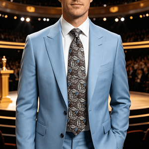High Quality Men's <b>Polyester</b> Jacquard <b>Tie</b> Paisley Striped Plaid Print Floral Pattern Casual Business Style - Product Image 4