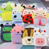 Sac à dos en peluche Jinbiao pour enfants, avec rembourrage en coton PP, design de dessin animé unisexe, sac d'école