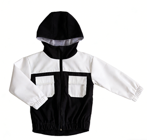 Veste d'hiver pour bébé sur mesure en gros, veste à manches longues pour garçon, vêtements d'extérieur avec fermeture éclair, <span class=keywords><strong>manteau</strong></span> pour garçon, coupe-vent bicolore - Product Image 4