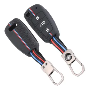 <span class=keywords><strong>Coque</strong></span> de protection en silicone pour <span class=keywords><strong>clé</strong></span> de voiture <span class=keywords><strong>Audi</strong></span> A4 B7 A6 C6 4F 8V <span class=keywords><strong>A3</strong></span> <span class=keywords><strong>8P</strong></span> A1 <span class=keywords><strong>A3</strong></span>, accessoires, étui pour <span class=keywords><strong>clé</strong></span> télécommande 3 boutons - Product Image 5