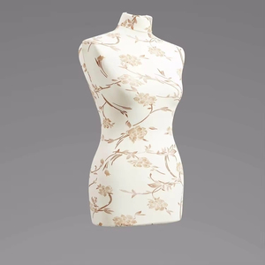 Maniquí <span class=keywords><strong>de</strong></span> Costura LUCCESI para Mujer, Tallas S-XL, Color Crema y Marrón con Flores, Base Calvados, Plazo <span class=keywords><strong>de</strong></span> Entrega <span class=keywords><strong>de</strong></span> Muestra <span class=keywords><strong>de</strong></span> 7 Días - Product Image 2