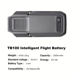 แบตเตอรี่อัจฉริยะ TB100 รุ่นใหม่แท้ สำหรับโดรน Matrice 400 RTK แบตเตอรี่ลิเธียมโพลิเมอร์อัจฉริยะ พร้อมแท่นชาร์จอะลูมิเนียมอัลลอย - Product Image 4