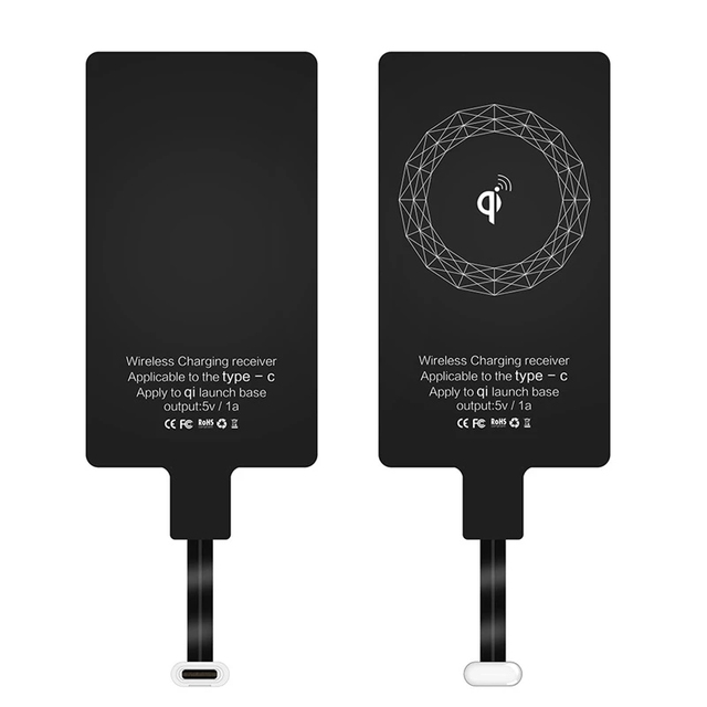 Wireless Charging Receiver for 6 7 Plus 5s Micro USB Type C Universal Fast Charger for for for Desk Use Portable