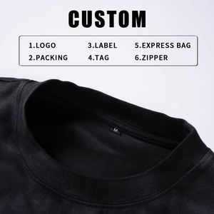 T-shirt da <span class=keywords><strong>uomo</strong></span> personalizzata all'ingrosso in 100% cotone, stampa DTG, grafica streetwear, girocollo <span class=keywords><strong>a</strong></span> costine oversize, pesante, per <span class=keywords><strong>uomo</strong></span> - Product Image 3