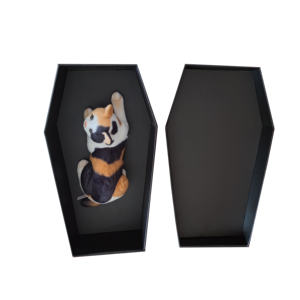 कुत्तों के लिए कस्टम आधुनिक पालतू यूर्न व्यक्तिगत चित्र कार्डबोर्ड कैसकेट - Product Image 3