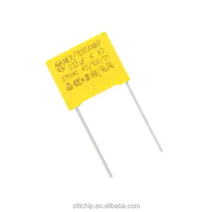 IC çip, elektronik bileşenler, entegre devreler, 15mm X2 275V 0.33uF 330nF 334K emniyet göstergesi ayak aralığı ile kondansatör