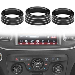 Couvercle de décoration intérieure pour <span class=keywords><strong>climatiseur</strong></span>, bouton CD, pour bouton de climatisation, pour Dodge Challenger chargeur Chrysler 300 300s 2015-2019 - Product Image 2