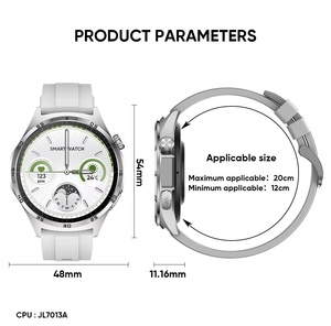 Montre connectée de santé MT300, écran AMOLED 1,43 pouces, appels Bluetooth, surveillance de la fréquence cardiaque et de la température, batterie 440 mAh, montre intelligente sportive 2026 - Product Image 3