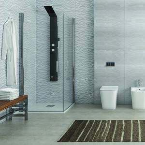 Mampara de Ducha Rectangular sin Marco Kamalu KS2800 de 70x80, Impermeable, con Dos Puertas con Bisagras, Vidrio de 8 mm de Grosor para Baño - Product Image 1