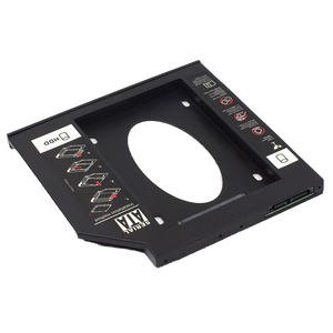 Tishric nhôm 2nd <span class=keywords><strong>HDD</strong></span> bao vây 9.5mm 12.7mm SATA 3.0 Optibay Ổ đĩa cứng hộp với DVD Adapter trường hợp cho <span class=keywords><strong>2.5</strong></span> SSD máy tính xách tay" - Product Image 2