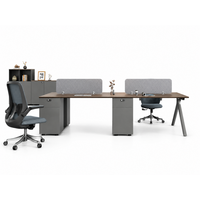 Table de direction moderne et durable - Entièrement fonctionnelle avec câblage double face haut de gamme et bois écologique