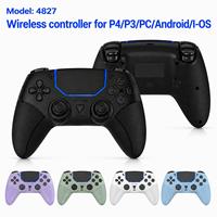 TGZ 4827 Controlador de Juegos Inalámbrico BT 5.2 Ergonómico con Joystick de Seis Ejes y Sensor de Vibración para PC con Panel Táctil Sensible