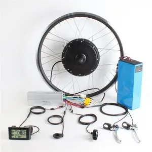 26" 1500 watt 2000 watt 48 -72 V Brushless Direct Hub Motor Rear Wheel Bike Conversion Kit