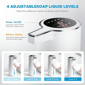 Touchless Soap Dispensers Automatic Wall Mount Foaming Soap Dispenser Rechargeable Liquid Soap Dispenser for Hotel Restaurant - Product Image 2