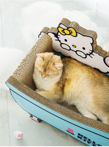 Vente complète baignoire planche à gratter pour chat nid de chat meulage griffe résistant ondulé chat jouets pour animaux de compagnie - Product Image 4