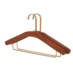 Porte-vêtements <span class=keywords><strong>en</strong></span> <span class=keywords><strong>bois</strong></span> massif noyer noir pour la maison, support antidérapant et sans trace pour chambre à coucher - Product Image 4