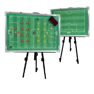 Großhandel Fußball Fußball magnetisches taktisches Coaching-Board, Coach Clipboard, faltbares und tragbares Football Coach-Werkzeug