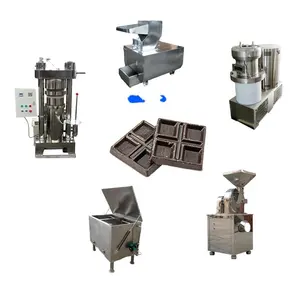 Full automatic chocolate manufacturing equipment bean to bar chocolate machine chocolate bean production line