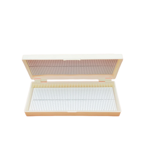 Scatola di immagazzinaggio del vetrino del microscopio a pinna tonda - Product Image 6