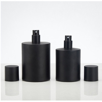 Flacon de parfum en verre noir givré 30ml 50ml 100ml