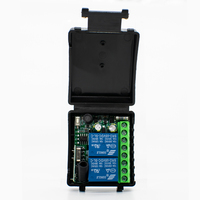 DC 12V 24V AC 220V RF433 Télécommande Commutateur Relais 2 Canaux Multifonction Récepteur Module Garage Rideau Moteur Lumière Contrôle