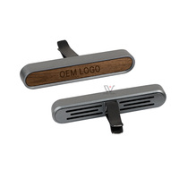 Diffuseur de parfum en bois pour voiture avec clip de ventilation en métal, parfum naturel pour climatiseur, désodorisant en bois pour voiture