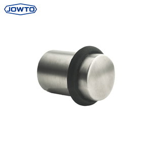 Butée de <span class=keywords><strong>porte</strong></span> magnétique ronde en acier inoxydable, <span class=keywords><strong>cale</strong></span> de <span class=keywords><strong>porte</strong></span> cylindrique avec anneau en caoutchouc antidérapant, quincaillerie de fixation pour meubles - Product Image 2