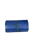 Bâche en PVC laminée double face imperméable de couleur bleue de l'usine de bâches Xiangguang de Yiwu