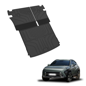 Alfombrillas Combinadas para Piso y Carga, Resistentes a la Lodo y Nieve, Fáciles de Limpiar, para <span class=keywords><strong>Hyundai</strong></span> KONA 24-25, Exportación de Fábrica, Venta al Por Mayor - Product Image 5