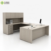 Table de direction moderne en acier et bois, format standard, pour l'organisation de bureau, vente en gros simple