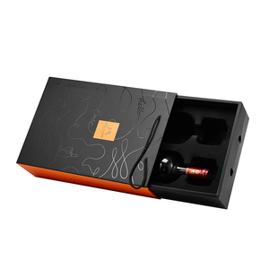 Boîte à vin rouge personnalisée Emballage Bouteille Vin Élégant Velours EVA Insert UV Avantage PVC PET Feuille Matériau pour Emballage de Whisky - Product Image 3