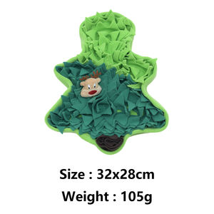 Giocattolo interattivo cane albero di natale cappello uomo di pan di zenzero disegno di carta increspata all'interno di Snuffle tappetino per cani uso interno - Product Image 2