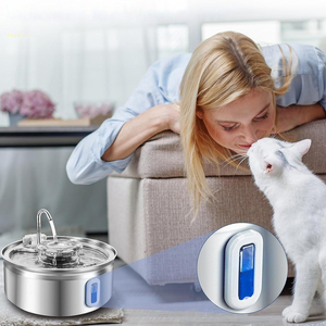 2025 Venta caliente de acero inoxidable 304 dispensador de agua eléctrico automático para mascotas 3.2L Dispositivo inteligente filtro para perros y gatos - Product Image 2