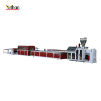 Extrudeuse de terrasse SPC nouvelle ligne de production de panneaux PP Machine d'extrusion de tubes solides en PE outils de carrelage en résine PVC vis simple/jumelle