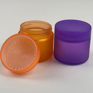 Barattolo di vetro vuoto da 2 once 30ml da 60ml colorato rotondo smerigliato resistente al bambino - Product Image 3