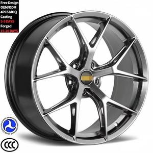 Rines Cóncavos Profundos 5x110 4 Orificios 5x114.3 en Oro Oscuro, Aleación para Mercedes, 17 Pulgadas, Rines Forjados para Autos de Pasajeros - Product Image 1