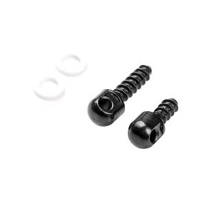 Juego de 2 piezas de pernos giratorios de acero inoxidable con espaciadores blancos para accesorio de montaje de correa de entrenamiento al aire libre - Product Image 4