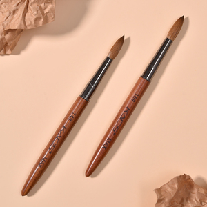 KADS 100% Pure Kolinsky Sable Acrylic Brush MAX 14# 16# Professional Red Wood French Gel Brush <b>Nail</b> Painting Brush - Product Image 1