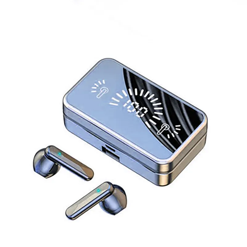 Premium Silver Fashion Bluetooth Wireless Quick Charge Battery Case Earphone Headphone