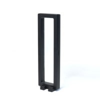 Boîtier de rangement flottant carré en plastique transparent personnalisé avec membrane 3D et film PE, fermeture à boucle pour pièces de monnaie et badges, vente en gros