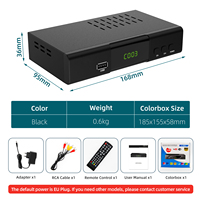 Décodeur numérique Dd Free Dish Mpeg4, double cœur, tuner TV numérique Full HD T2 avec ports USB WIFI AV