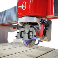 Machine à découper le pierre HUALONG HLSQ-400s à 4 axes, scie à pont à 45 degrés, machine à découper les carreaux pour granit, marbre, plan de travail