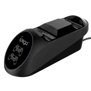 Suporte de carregamento para controle, doca com carregador duplo para controladores de jogos, base carregadora para play station 4