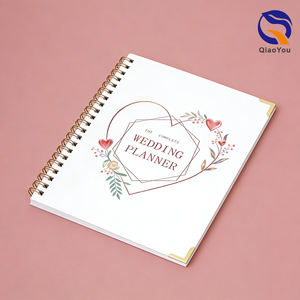 Carnet de planification de mariage et organisateur personnalisé avec <span class=keywords><strong>impression</strong></span> couleur intégrale, reliure spirale et protection des bords métalliques - Product Image 6