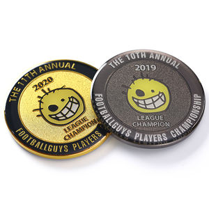 Pièce de monnaie personnalisée en métal émail doux époxy Offre Spéciale, <span class=keywords><strong>Direct</strong></span> d'usine Rugby Football League Champion Challenge pièce Souvenir - Product Image 2