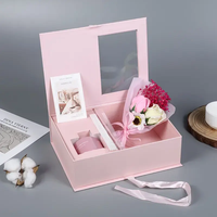Boîte d'emballage en papier kraft écologique réutilisable à fenêtre transparente, personnalisable pour coffrets cadeaux de beauté et de parfums – Meilleures ventes