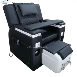 2023 China Supplier Deluxe beauty salon space save elggant 180 degree recline pedicure chair with movable basin