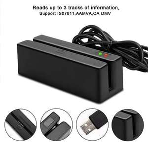 Lecteur <span class=keywords><strong>de</strong></span> <span class=keywords><strong>cartes</strong></span> magnétiques double face USB Effon Factory Mini MSR 3 pistes avec lecture pratique à double tête pour système <span class=keywords><strong>de</strong></span> point <span class=keywords><strong>de</strong></span> vente - Product Image 4