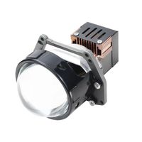 Projecteur Laser LED H4 Super Lumineux avec Lentille Bi-LED 3 Pouces 90W 9500lm, Installation Destructrice Standard